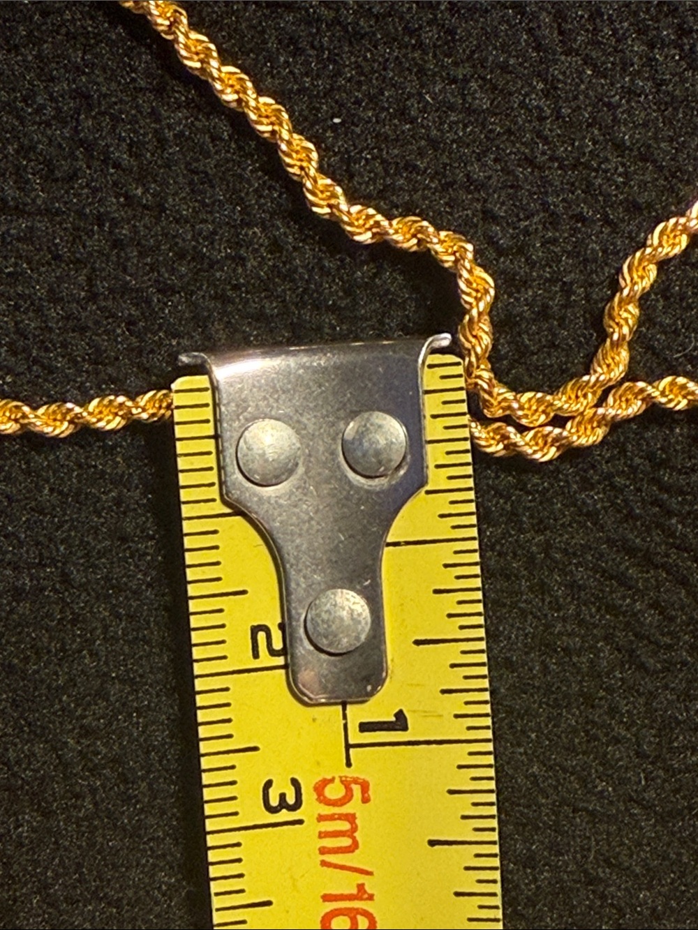 24” 21K Gold Rope Chain Necklace - Picture 5 of 5